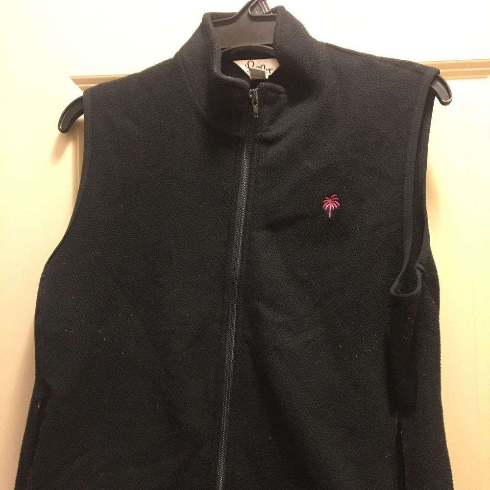 Lilly Pulitzer white label fleece vest